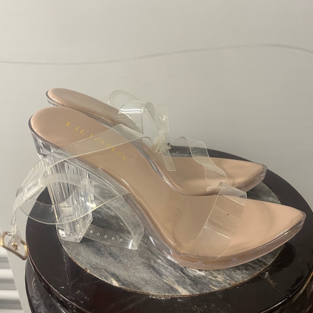 Clear heels